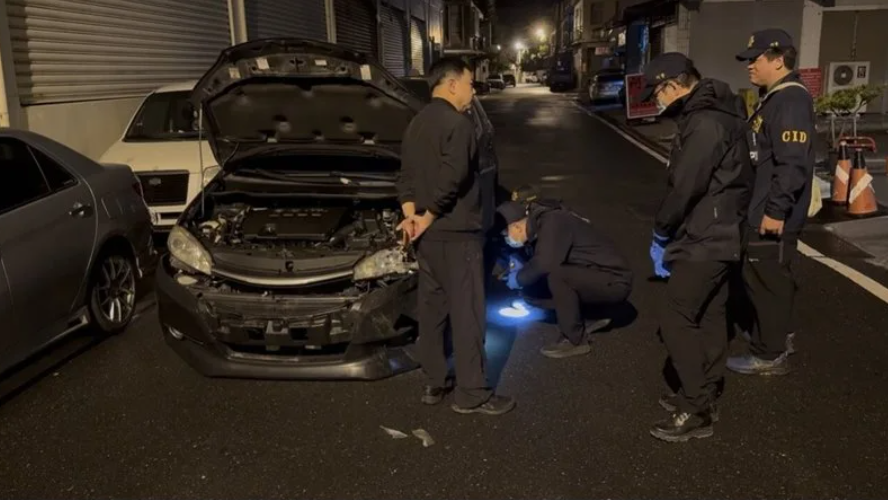 未掛車牌拒檢逃逸　吉安警方巷弄包夾開槍制輪逮人