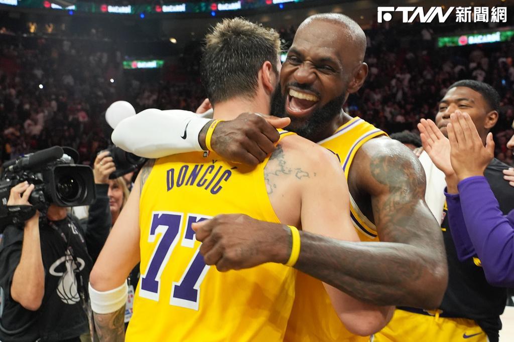 NBA／殺瘋了！東契奇爆砍60分　詹姆斯再繳大三元　湖人擊退熱火豪取8連勝